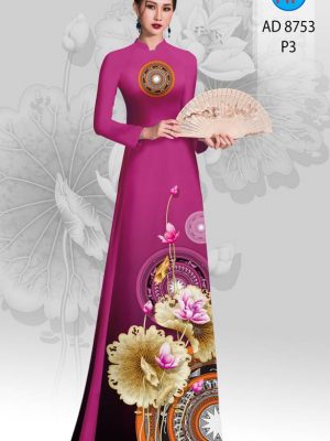 Vải Áo Dài Hoa Sen Và Trống Đồng kiểu mới AD 8753 25 1613620459 875 Vai Ao Dai Hoa Sen Va Trong Dong kieu moi