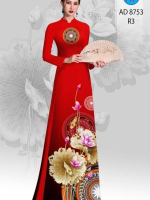 Vải Áo Dài Hoa Sen Và Trống Đồng kiểu mới AD 8753 29 1613620459 93 Vai Ao Dai Hoa Sen Va Trong Dong kieu moi