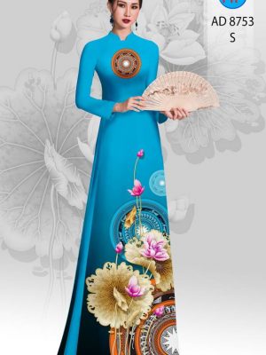 Vải Áo Dài Hoa Sen Và Trống Đồng kiểu mới AD 8753 30 1613620460 535 Vai Ao Dai Hoa Sen Va Trong Dong kieu moi