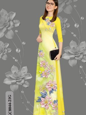 Vải Áo Dài Hoa In 3D kiểu mới AD KC8044 28 1613709452 101 Vai Ao Dai Hoa In 3D kieu moi AD KC8044