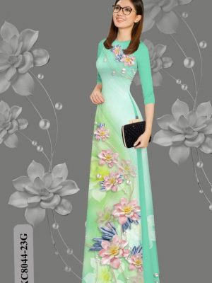 Vải Áo Dài Hoa In 3D kiểu mới AD KC8044 30 1613709452 987 Vai Ao Dai Hoa In 3D kieu moi AD KC8044