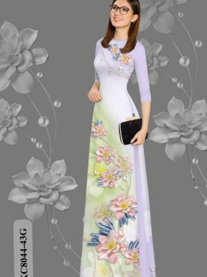 Vải Áo Dài Hoa In 3D kiểu mới AD KC8044 33 1613709453 304 Vai Ao Dai Hoa In 3D kieu moi AD KC8044