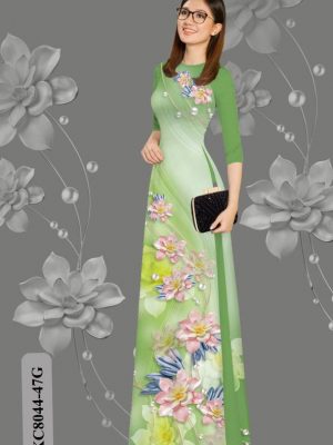 Vải Áo Dài Hoa In 3D kiểu mới AD KC8044 35 1613709453 467 Vai Ao Dai Hoa In 3D kieu moi AD KC8044