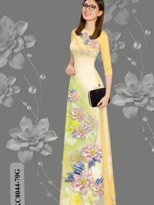 Vải Áo Dài Hoa In 3D kiểu mới AD KC8044 42 1613709454 91 Vai Ao Dai Hoa In 3D kieu moi AD KC8044