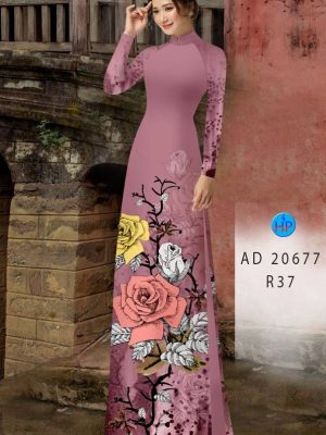 Vải Áo Dài Hoa Hồng mới ra AD 20677 20 1613709876 365 Vai Ao Dai Hoa Hong moi ra AD 20677