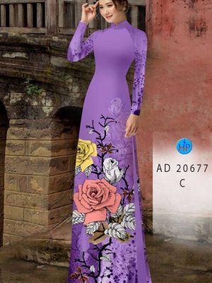 Vải Áo Dài Hoa Hồng mới ra AD 20677 33 1613709881 1 Vai Ao Dai Hoa Hong moi ra AD 20677
