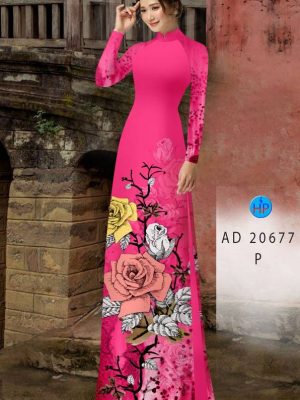 Vải Áo Dài Hoa Hồng mới ra AD 20677 34 1613709881 294 Vai Ao Dai Hoa Hong moi ra AD 20677