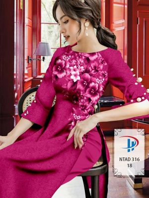 Vải Áo Dài Hoa In 3D kiểu mới AD NTAD316 27 1613710329 463 Vai Ao Dai Hoa In 3D kieu moi AD NTAD316