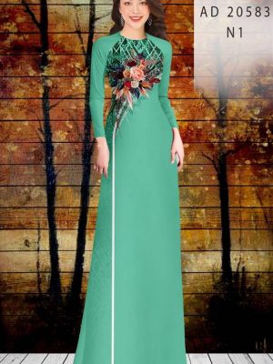 Vải Áo Dài Hoa Hồng kiểu mới AD 20583 22 1613711335 308 Vai Ao Dai Hoa Hong kieu moi AD 20583