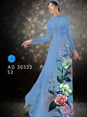 Vải Áo Dài Hoa Hồng kiểu mới AD 30333 28 1613792998 613 Vai Ao Dai Hoa Hong kieu moi AD 30333