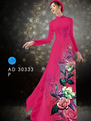 Vải Áo Dài Hoa Hồng kiểu mới AD 30333 36 1613793000 136 Vai Ao Dai Hoa Hong kieu moi AD 30333