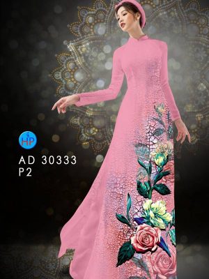 Vải Áo Dài Hoa Hồng kiểu mới AD 30333 37 1613793000 237 Vai Ao Dai Hoa Hong kieu moi AD 30333