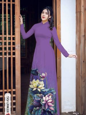 Vải Áo Dài Hoa Sen kiểu mới AD HT8047 23 1613793466 501 Vai Ao Dai Hoa Sen kieu moi AD HT8047