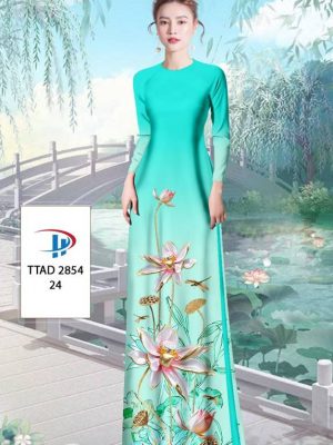 Vải Áo Dài Hoa Sen mới ra AD TTAD 2854 40 1613794983 835 Vai Ao Dai Hoa Sen moi ra AD TTAD 2854