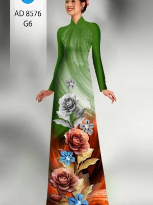 Vải Áo Dài Hoa Hồng kiểu mới AD 8576 20 1613974410 427 Vai Ao Dai Hoa Hong kieu moi AD 8576