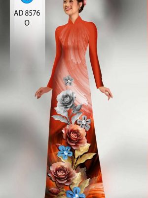 Vải Áo Dài Hoa Hồng kiểu mới AD 8576 24 1613974411 380 Vai Ao Dai Hoa Hong kieu moi AD 8576
