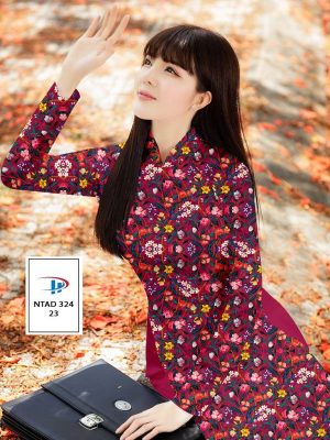 1613975426 143 Vai Ao Dai Hoa Deu thiet ke 2021 AD NTAD