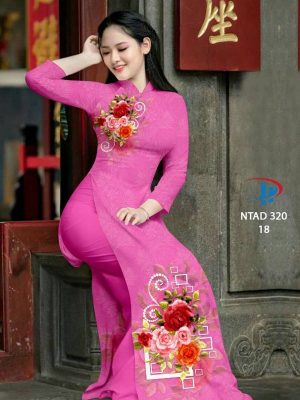 Vải Áo Dài Hoa Hồng kiểu mới AD NTAD 320 35 1613976950 618 Vai Ao Dai Hoa Hong kieu moi AD NTAD 320