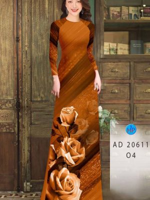 Vải Áo Dài Hoa Hồng kiểu mới AD 20611 28 1613977869 101 Vai Ao Dai Hoa Hong kieu moi AD 20611