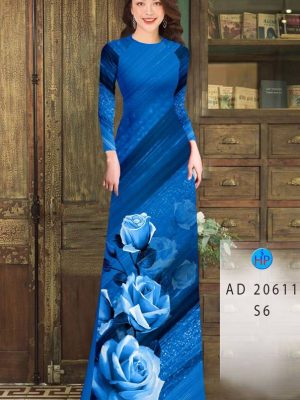 Vải Áo Dài Hoa Hồng kiểu mới AD 20611 33 1613977870 202 Vai Ao Dai Hoa Hong kieu moi AD 20611
