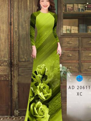 Vải Áo Dài Hoa Hồng kiểu mới AD 20611 35 1613977871 395 Vai Ao Dai Hoa Hong kieu moi AD 20611
