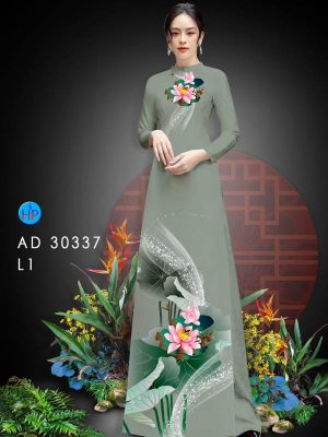 Vải Áo Dài Hoa Sen kiểu mới AD 30307 23 1614047378 358 Vai Ao Dai Hoa Sen kieu moi AD 30307