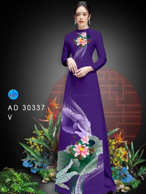 Vải Áo Dài Hoa Sen kiểu mới AD 30307 35 1614047381 722 Vai Ao Dai Hoa Sen kieu moi AD 30307