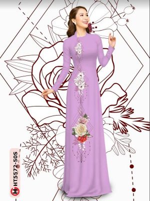 Vải Áo Dài Hoa Hồng thiết kế 2021 AD HT5572 21 1614050049 369 Vai Ao Dai Hoa Hong thiet ke 2021 AD HT5572