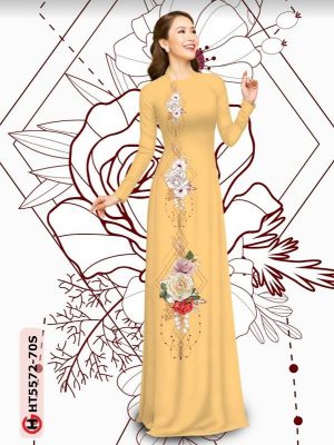 Vải Áo Dài Hoa Hồng thiết kế 2021 AD HT5572 19 1614050049 6 Vai Ao Dai Hoa Hong thiet ke 2021 AD HT5572