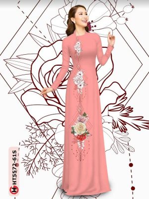 Vải Áo Dài Hoa Hồng thiết kế 2021 AD HT5572 22 1614050050 353 Vai Ao Dai Hoa Hong thiet ke 2021 AD HT5572