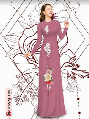Vải Áo Dài Hoa Hồng thiết kế 2021 AD HT5572 23 1614050050 893 Vai Ao Dai Hoa Hong thiet ke 2021 AD HT5572