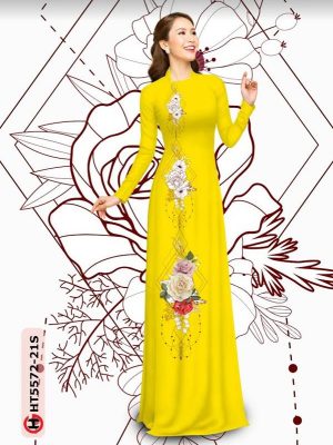 Vải Áo Dài Hoa Hồng thiết kế 2021 AD HT5572 27 1614050051 228 Vai Ao Dai Hoa Hong thiet ke 2021 AD HT5572