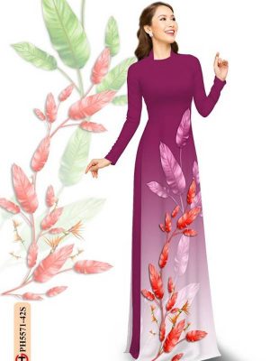 Vải Áo Dài In Hình Lá kiểu mới AD PH5571 20 1614050871 436 Vai Ao Dai In Hinh La kieu moi AD PH5571