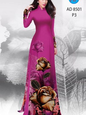 Vải Áo Dài Hoa Hồng thiết kế 2021 AD 8501 25 1614051360 707 Vai Ao Dai Hoa Hong thiet ke 2021 AD 8501