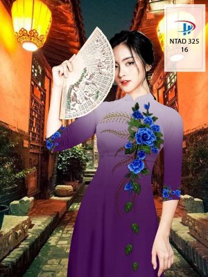 Vải Áo Dài Hoa Hồng Xanh kiểu mới AD NTAD 325 33 1614054777 795 Vai Ao Dai Hoa Hong Xanh kieu moi AD NTAD