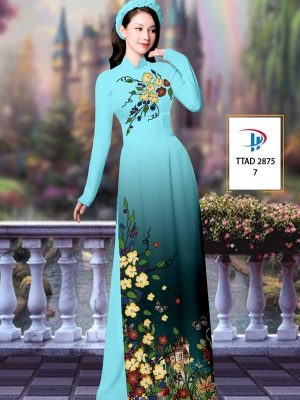 1614134208 907 Vai Ao Dai Hoa In 3D thiet ke 2021 AD