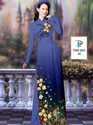 1614134215 565 Vai Ao Dai Hoa In 3D thiet ke 2021 AD