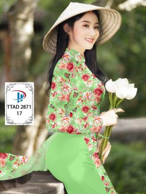 Vải Áo Dài Hoa Hồng Đều kiểu mới AD TTAD 2871 34 1614134874 208 Vai Ao Dai Hoa Hong Deu kieu moi AD TTAD
