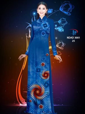 1614136641 390 Vai Ao Dai Hoa In 3D thiet ke 2021 AD