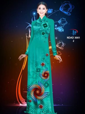 1614136642 422 Vai Ao Dai Hoa In 3D thiet ke 2021 AD