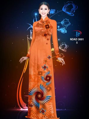 1614136642 608 Vai Ao Dai Hoa In 3D thiet ke 2021 AD