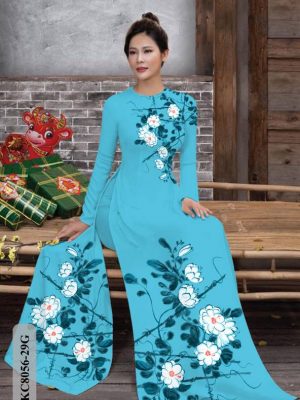 Vải Áo Dài Hoa In 3D thiết kế 2021 AD KC8056 21 1614136832 257 Vai Ao Dai Hoa In 3D thiet ke 2021 AD