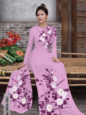 Vải Áo Dài Hoa In 3D thiết kế 2021 AD KC8056 25 1614136832 546 Vai Ao Dai Hoa In 3D thiet ke 2021 AD