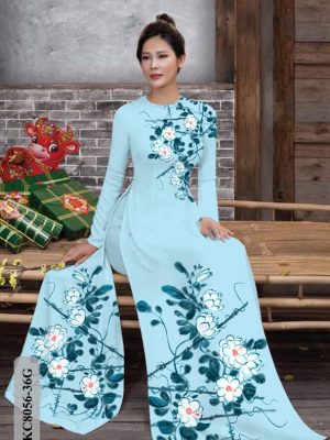 Vải Áo Dài Hoa In 3D thiết kế 2021 AD KC8056 22 1614136832 646 Vai Ao Dai Hoa In 3D thiet ke 2021 AD