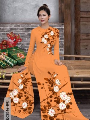 Vải Áo Dài Hoa In 3D thiết kế 2021 AD KC8056 24 1614136832 762 Vai Ao Dai Hoa In 3D thiet ke 2021 AD