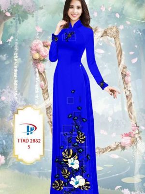 1614138220 227 Vai Ao Dai Hoa In 3D thiet ke 2021 AD