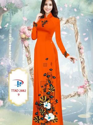 1614138221 168 Vai Ao Dai Hoa In 3D thiet ke 2021 AD