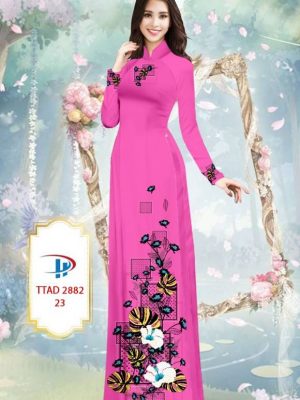 1614138225 556 Vai Ao Dai Hoa In 3D thiet ke 2021 AD