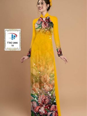 1614223780 390 Vai Ao Dai Hoa In 3D thiet ke 2021 AD