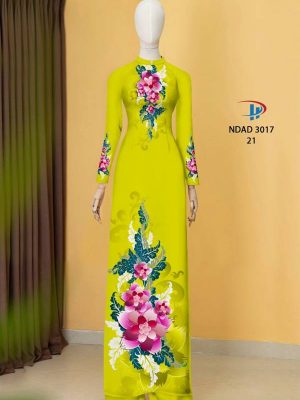 1614226096 883 Vai Ao Dai Hoa In 3D thiet ke 2021 AD
